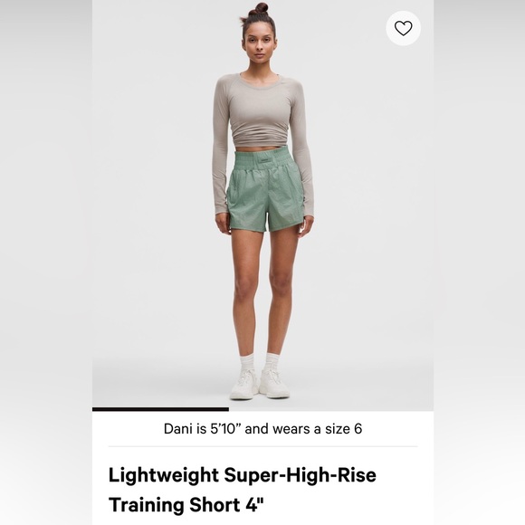 Lululemon Lightweight SHR Training Short 4" sz 6 Crater Blue - Picture 4 of 5